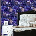 thumbnail image 6 of Peel and Stick Wallpaper Leopard Vibrant Flowers Under Mystical Moonlight Wall Mural 23.6in x 9.8ft Self Adhesive Removable Wall Paper Renter Friendly Wallpaper for Bedroom Cabinets Maximalism Decor, 6 of 8