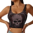 thumbnail image 2 of Uemuo Spider with Skull Pattern Women's Sports Bra - High Impact Support, Breathable, and Comfortable Athletic Bra for Running, Yoga, and Workouts, 2 of 9