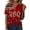 Red, variant on MEICHEN Lidies' Patriotic Graphic Tees Tops Summer Printed Short Sleeve Blouses America 250th Anniversary Casual V Neck T Shirt