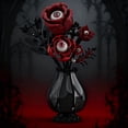 thumbnail image 4 of Honchoes Gothic Eye Flower Building Set Compatible with Lego Horror Flowers for Halloween Party Decor Adults 240 Pcs, 4 of 6