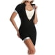 thumbnail image 1 of Traje de Manga Corta para Mujeres Sudoroso Cuerpo con Cintura con Cremallera Alta Elasticidad Cintura Cinching Y Cadera Levantamiento Yoga Conjunto Moda Casual, 1 of 6