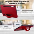 thumbnail image 3 of Slim Case for Samsung Galaxy Tab S10 Ultra / Galaxy Tab S9 Ultra 14.6 Inch, Shockproof Hand Strap Stand Lightweight Bumper Thin Cover for Galaxy Tab S10 Ultra 5G/ S9 Ultra X910 X920,Red, 3 of 7