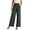 Gray, variant on WREESH Womens Wide Leg Pants Business Casual Pants Fashion High Waist Pants Solid Color Versatile Casual Suit Pants Beige