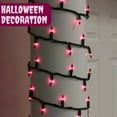 thumbnail image 6 of (4) Purple Mini Halloween String Lights for Indoor Home Bedroom Railings Wreaths Holiday Fun House Party Spooky Black Wire Light Centerpiece Decoration Supplies, 5ft Strands & CUSTOM Storage Carrier, 6 of 6