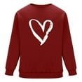 thumbnail image 4 of PNTUTB Fashion Valentine's Day Print Loose Comfort Casual Long Sleeves Crew Neck Pullover Sweatshirts for Men, 4 of 6