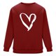 thumbnail image 4 of Amzcrzy Sudadera Para Hombre, Con Estampado De Corazones, Informal, De Manga Larga Y Cuello Redondo, Con Capucha, Camiseta De Manga Larga Y Cuello Redondo, Color Rojo, M, 4 of 6