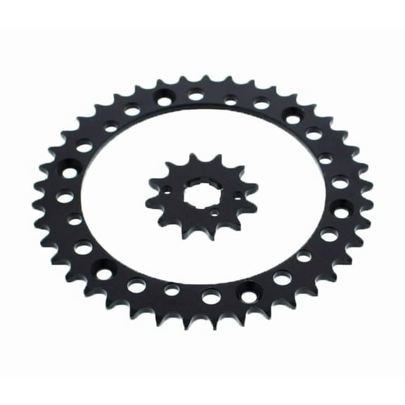 92-1994 Yamaha YFM350 350 Warrior 12 Tooth Front & 40 Tooth Rear Black Sprocket