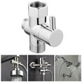 thumbnail image 2 of 3-way G1/2 Shower Diverter T-adapter Converter Chrome for Shower Head, 2 of 13