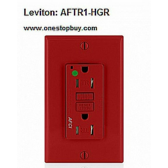 Leviton AFTR1-HGR 15A TR HOSP GRADE AFCI