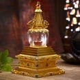 thumbnail image 4 of Unatoiry Natural Crystal Buddha Statue Stupa Religious Symbol With Good Hand Feeling Wishes Buddhist Statue, 4 of 6