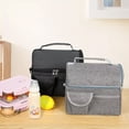 thumbnail image 4 of QualitChoice Insulated Lunch Bag Adult With Detachable Shoulder Strap Included Rational black, 4 of 6