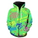 thumbnail image 1 of Sudadera con capucha y cremallera para hombre, con barra luminosa, de manga larga, estilo hip hop, primavera, talla grande, estilo harajuku., 1 of 6