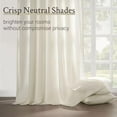 thumbnail image 2 of 96 Inches Long Pinch Pleated Semi Sheer Curtains,Natural Linen Blended Light Filtering Window Curtains 96 Length for Living Room Bedroom Pinch Pleat Drapes with Hooks 1 Panels 72" Wx96 L, 2 of 16