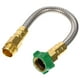 thumbnail image 1 of KAKOWELY Manguera de jardín de acero inoxidable de 30 cm con conector hembra a hembra de metal, extensión de manguera de agua., 1 of 5