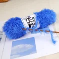 thumbnail image 4 of 1Pcs 100g Snow Fox Fluff Thread Ball Three Strands Long Fluff Thread Wind Down Crystal Fluff Hand Knitted DIY Hat Blanket Scarf (09 Turmeric), 4 of 6