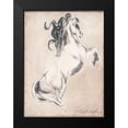 thumbnail image 2 of Pattinian, Merri 19x24 Black Modern Framed Museum Art Print Titled - Majestic Horse I, 2 of 5