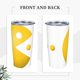thumbnail image 4 of Vaso de 20 oz de Pac-Man con tapa y pajita, nueva taza de café aislada con tapa de pajita, vaso de café de acero inoxidable para el trabajo, el hogar, el exterior, el automóvil, taza de acero, 4 of 8
