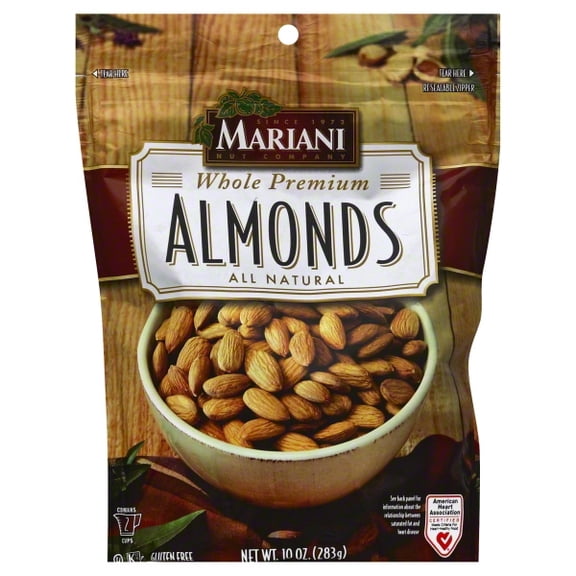 Mariani Whole Premium Almonds, 10 oz