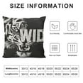 thumbnail image 5 of Autua Tiger Graphic Decorative Short Plush Throw Pillow Cover for Home Couch Living Room Bed Sofa - Aesthetic Decorative 1PC 18x18in, 5 of 5
