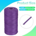 thumbnail image 2 of Uxcell Nylon String Cord 1.5mm x 218 Yards Macrame Rope Braided Thread Twine for Jewelry Making, Purple, 2 of 7