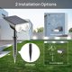 thumbnail image 5 of Foco solar para exteriores, luz LED solar impermeable IP67, 650 LM, regulable, para jardín, patio, entrada y camino (paquete de 2), 5 of 5