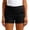 #11Black, variant on Low Rise Cotton Linen Shorts for Women 3 Inch Chino Shorts Fit with Cuffed Hem and Casual Stretch Comfort