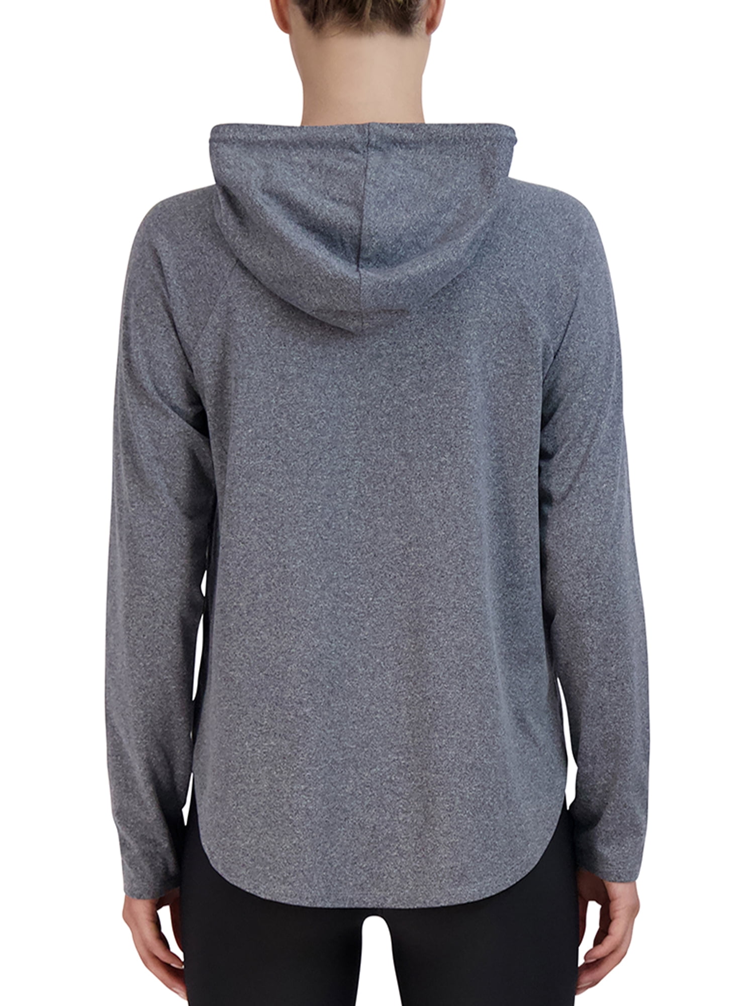 BCBG Paris Women's Melange High-Low Hoodie