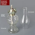 thumbnail image 2 of Lámpara de Aceite Rústica Lámpara de Carbón de Vidrio Vintage Lámparas de Aceite para Uso en Interiores Decoración del Hogar Iluminación Linterna de Aceite Azul, 2 of 8
