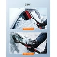 thumbnail image 4 of AstroAI Ice Scraper and Detachable Snow Brush for Car Windshield, Snow Scraper Broom with Foam Grip, Red, 1 Pack, 4 of 12