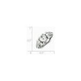 thumbnail image 2 of Sterling Silver Fancy Cubic Zirconia Ring - Size 7, 2 of 2
