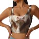 thumbnail image 1 of Balery Cow With Butterflies Sujetadores deportivos con espalda cruzada para mujer, acolchados, sin costuras, de alto impacto, ideales para yoga, gimnasio, entrenamiento y fitness.-Large, 1 of 8