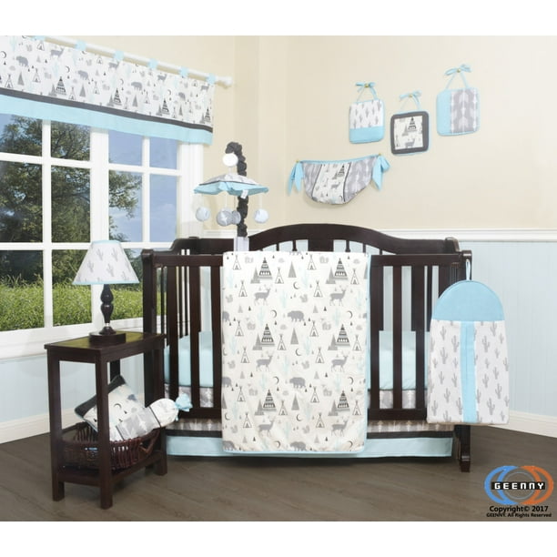 Bumperless 12 Pieces Baby New Woodland Forest Deer Nursery Crib Bedding Set Walmart Com Bumperless 12 Pieces Baby New Woodland Forest Deer Nursery Crib Bedding Set Walmart Com