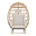 thumbnail image 7 of Kselythan Patio Egg Chair Oversized Lounger,Wicker Egg Rattan Chair Outdoor Indoor,Oversized Egg-Shaped Chair,500 Lbs Egg Shape Balcony Chair Lounge Chairs for Living Room,Balcony,Backyard, 7 of 7