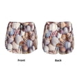 thumbnail image 5 of Lsque Sea Shells Printed Women's Running Shorts with Liner Pockets,Elastic Quick Dry Workout Athletic Gym Yoga Shorts,Womens High Waist Shorts-X-Large, 5 of 9