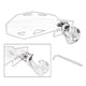 thumbnail image 4 of Motorcycle Hand Guard 7/8in 22mm ABS Fall Resistant Protector Universal for Motorcycle Electric Bike ScooterRed, 4 of 5
