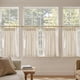 thumbnail image 3 of Cortinas de cocina Jinchan de lino plisadas, 4 paneles, 90 x 60 cm, 3 of 9