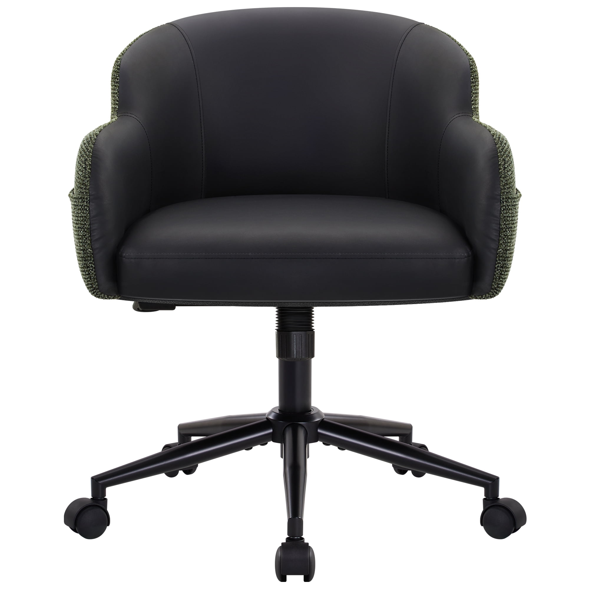 Office Chair with Wheels and Arms, Height Adjustable Ergonomic Swivel Chair,  Chair for Home Office, Bedroom, Living Room Makeup