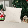 thumbnail image 6 of Moocorvic Christmas Throw Pillow Covers 18x18, Soft Faux Velvet Christmas Tree Cushion Case for Couch Sofa,White, 6 of 7