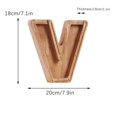 thumbnail image 2 of SDNall Personalized Wooden Name Money Box Wooden Deposit Box Twenty Six English Letters, 2 of 9