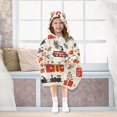 thumbnail image 7 of FORMRS Wearable Blanket Hoodie with Sleeves for Kids Cozy Flannel Sweatshirt, Christmas Gift Train, 7 of 7