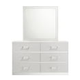 thumbnail image 3 of New Classic Furniture Europa Wood Dresser with Mirror in White, 3 of 7