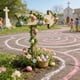 thumbnail image 3 of Decoraciones de Pascua para el Hogar Al Aire Libre, 150 cm de la Vid de Ratán con Huevos Falsos Y Flores para Guirnalda O Cortina, Falsas Flores Colgantes Al Aire Libre, 3 of 6