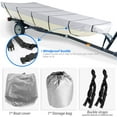 thumbnail image 4 of Waterproof Boat Cover, Trailerable Boat Cover 210D Heavy Duty Bass Boat Covers, 16FT All-Weather Mooring Cover Outdoor Protection Fits V-Hull, Tri-Hull, Runabout, Grey, 4 of 8