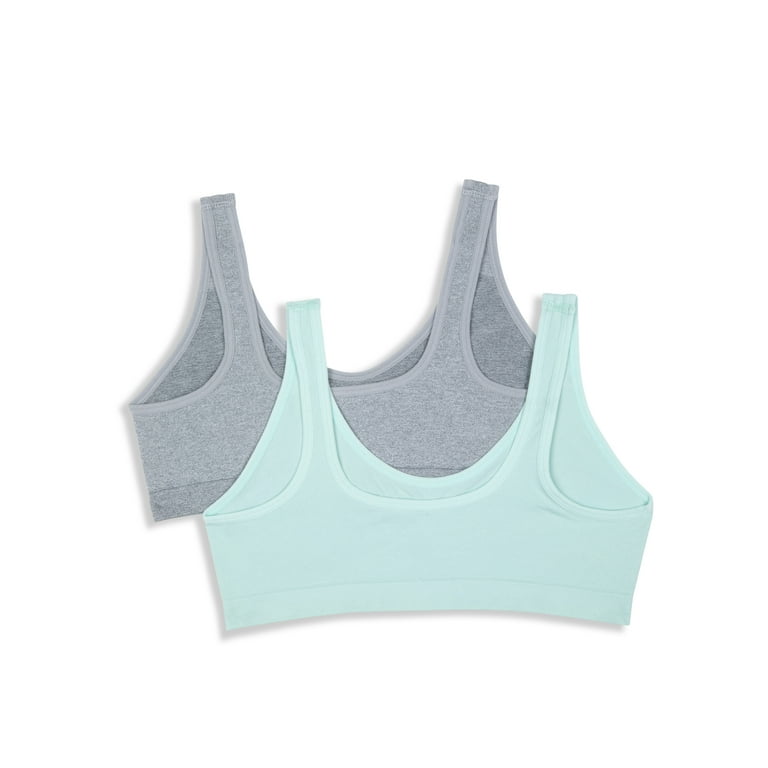 Hanes Girls Seamless Molded Wirefree Bra 2-Pack (MHH153, S