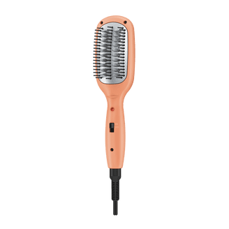 FLOWER Straightening Hot Brush, Ceramic Heated Plates, Ionic