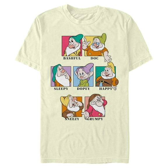 Men's Snow White and the Seven Dwarfs Dwarf Squares Graphic T-Shirt