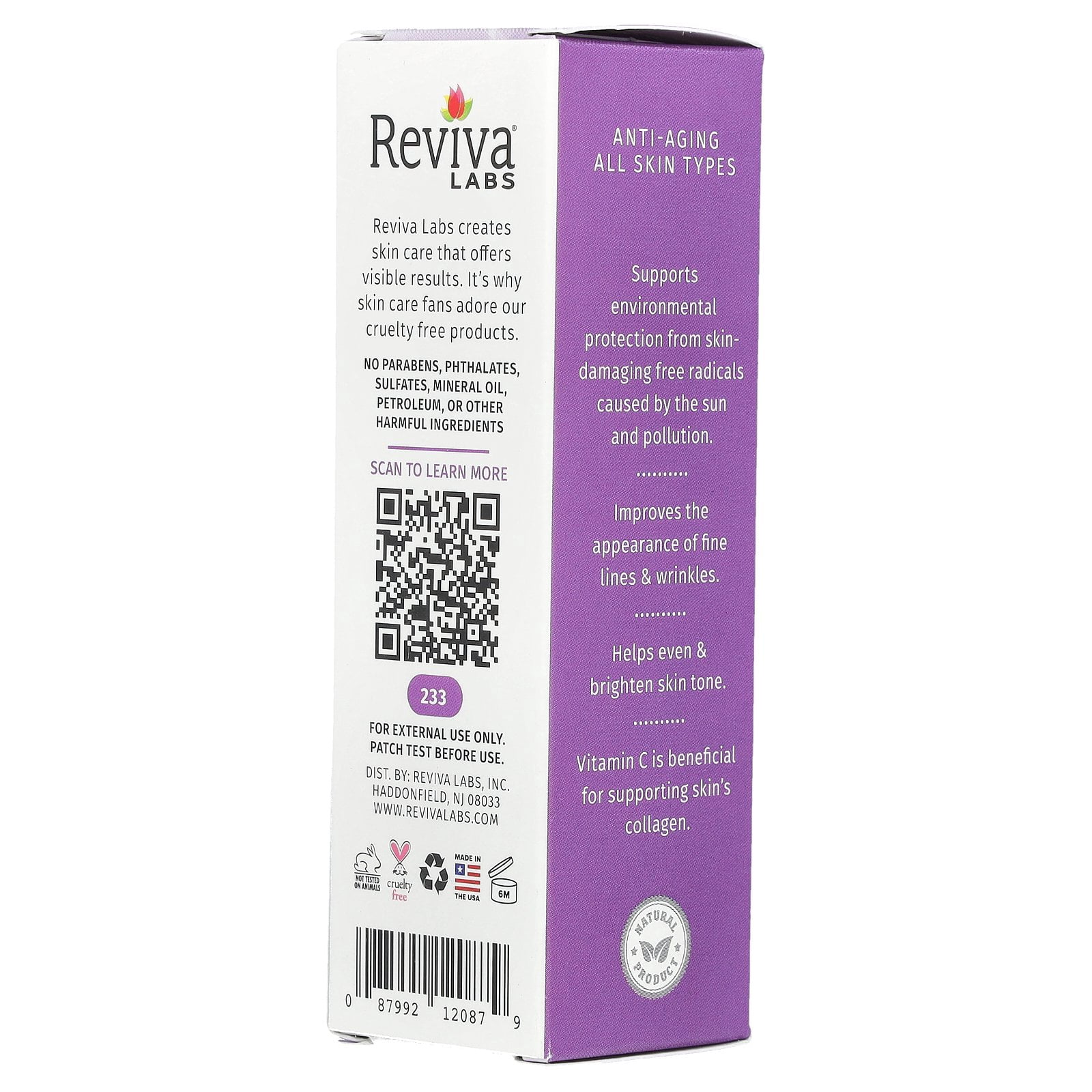 Reviva Labs High Potency Vitamin C Serum, 1 fl oz (29.5 ml)