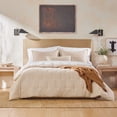 thumbnail image 3 of Nate Home by Nate Berkus Painted Stripe King Comforter Set, Pearl/Fossil, 3 of 9