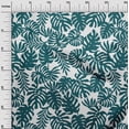 thumbnail image 3 of oneOone Polyester Spandex Teal Green Fabric Tropical Craft Projects Decor Fabric Printed By The Yard 56 Inch Wide, 3 of 4