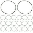 thumbnail image 6 of FELTECHELECTR Tape Recorder Cassette Player Belts Black Rubber 20Pcs, 6 of 8